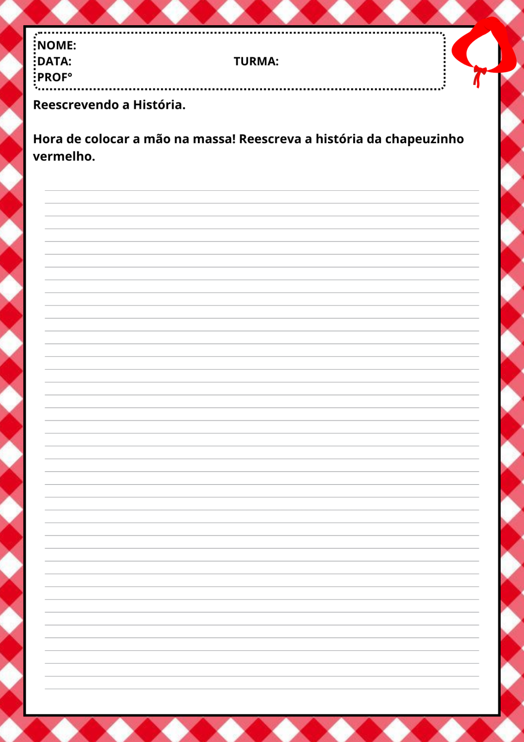 PROJETO CHAPEUZINHO VERMELHO - Imagem 5