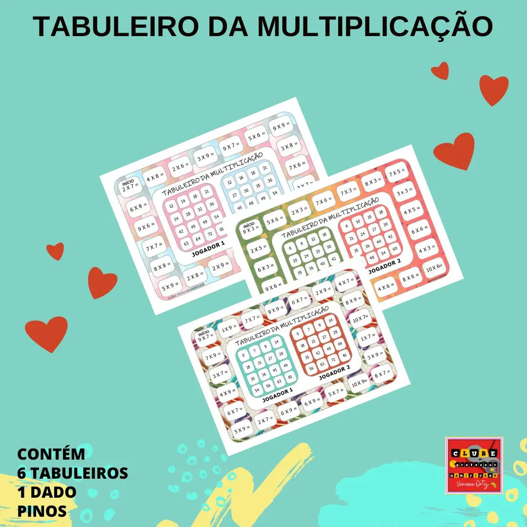 TABULEIRO DA MULTIPLICAÇÃO - TABUADA