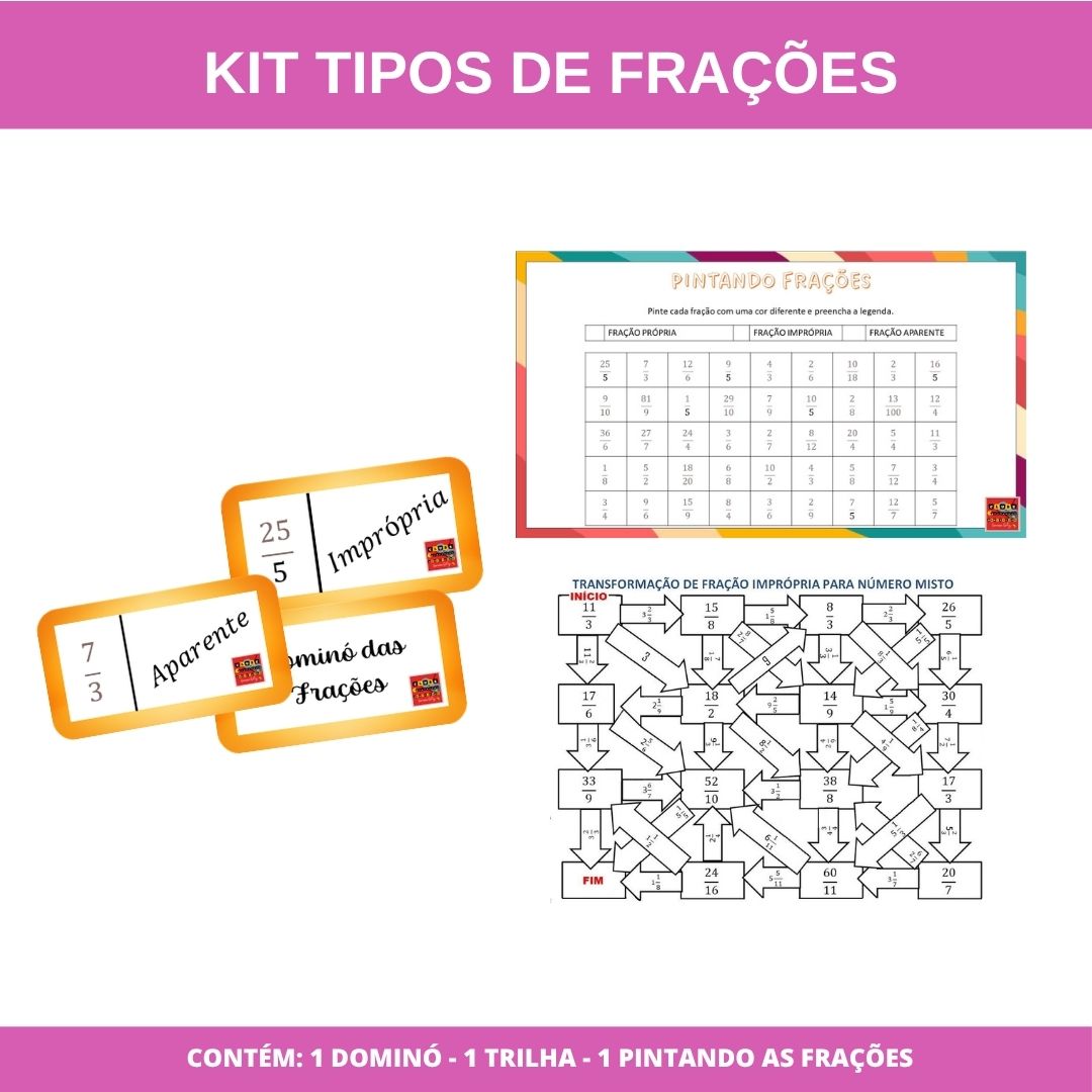 KIT TIPOS DE FRAÇÕES