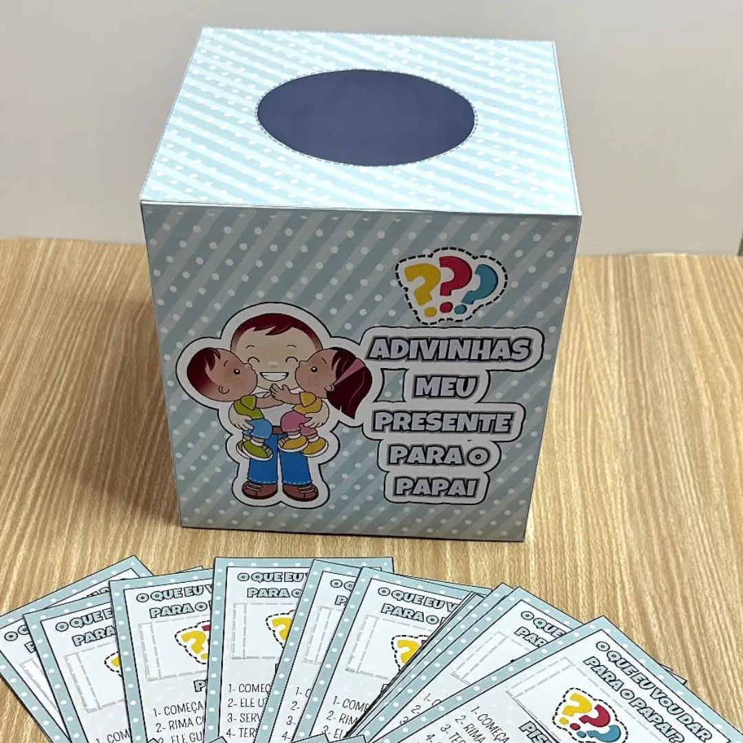 CAIXA ADVINHA PRESENTE PARA O PAPAI