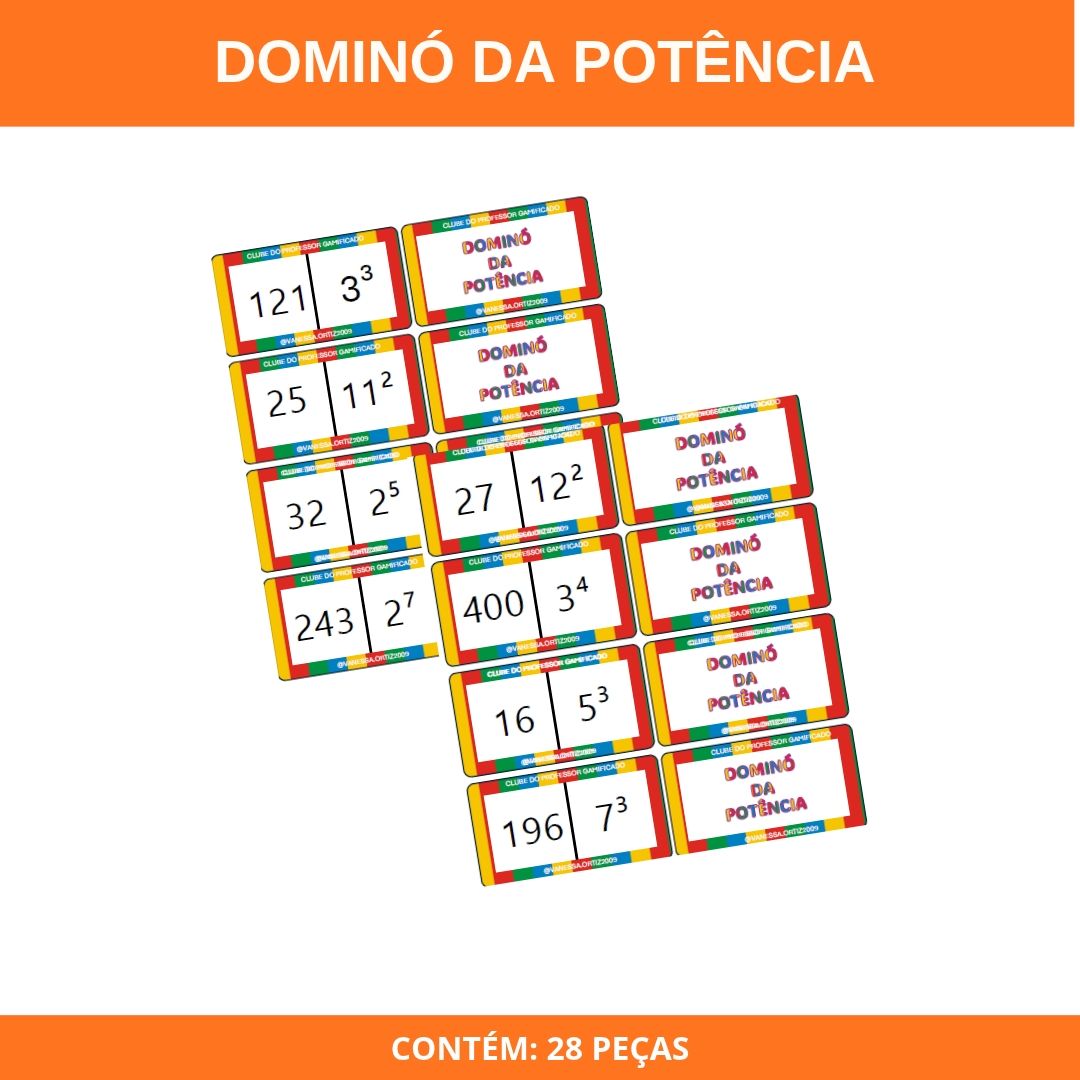 DOMINÓ DA POTÊNCIA