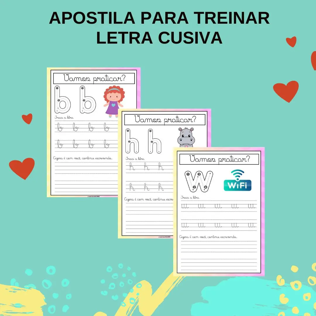 APOSTILA ALFABETO CURSIVO PONTILHADO