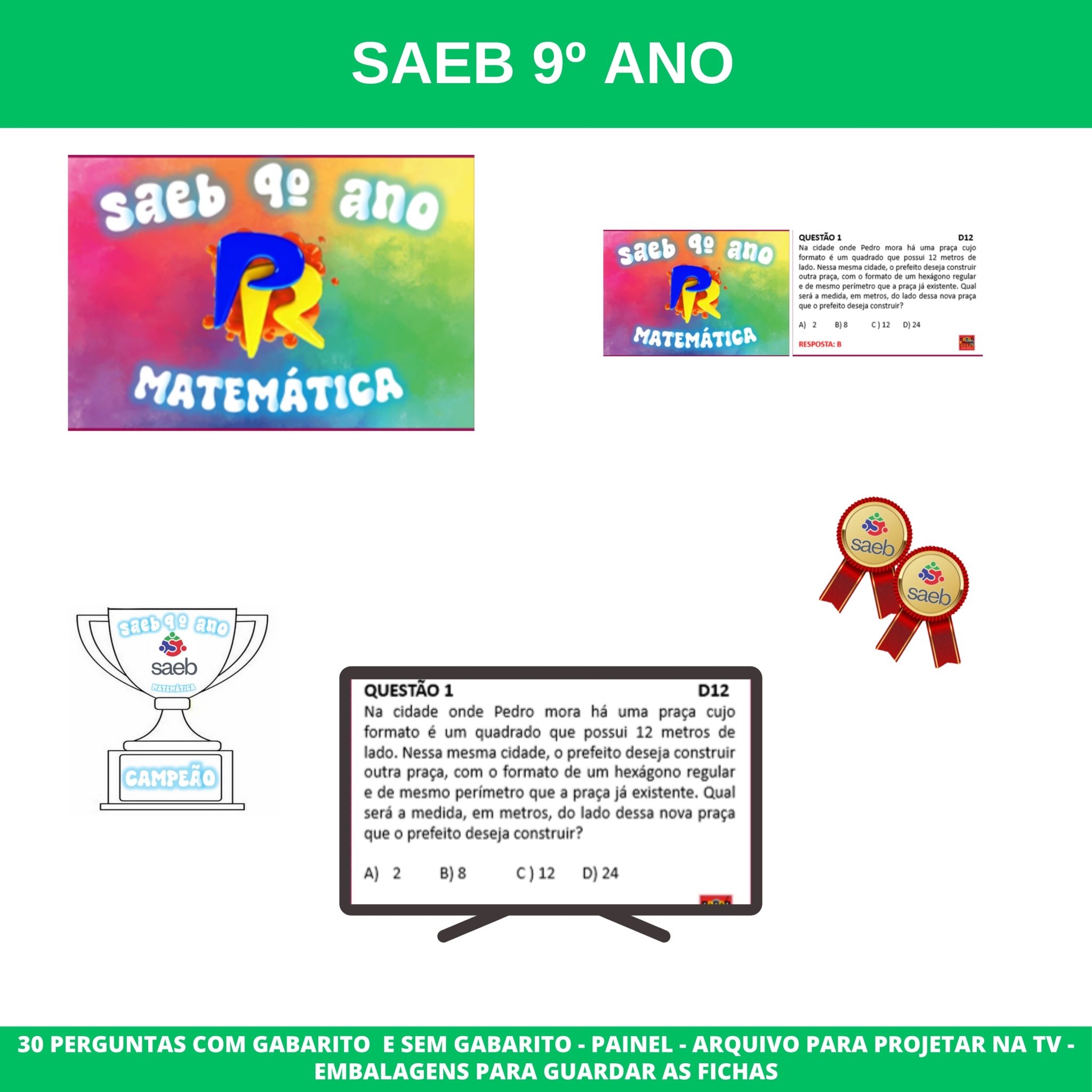 QUIZ: SAEB 9º ANO MATEMÁTICA / PASSA OU REPASSA SAEB 9º ANO: MATEMÁTICA ...