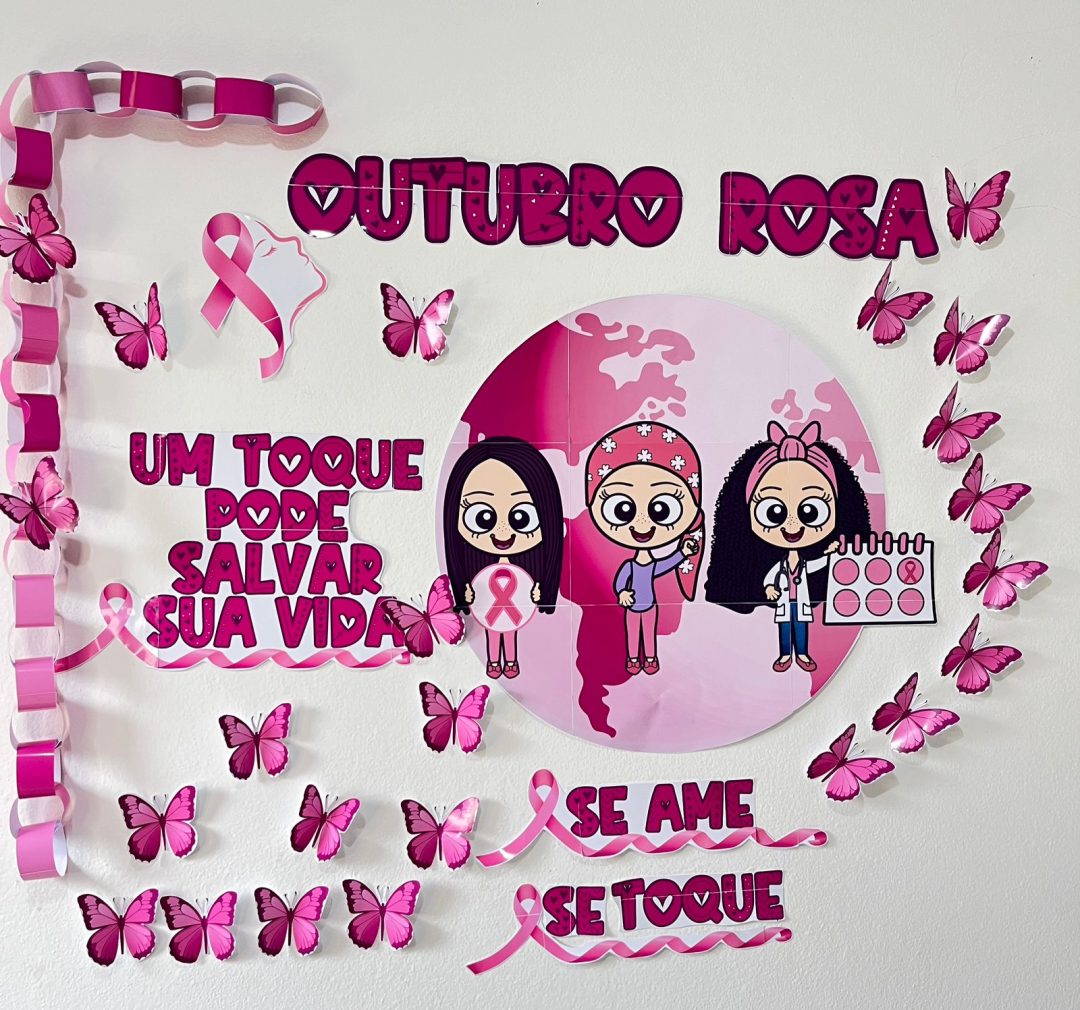 OUTUBRO ROSA - PAINEL 🎀🎀💗