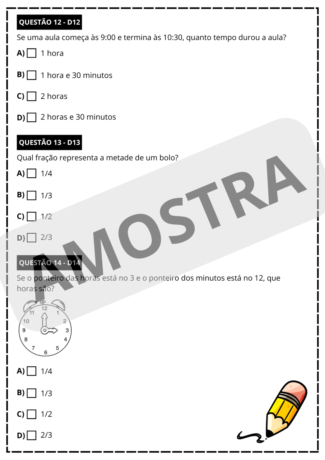 SIMULADO SAEB 3° ANO - PORTUGUÊS E MATEMÁTICA 👩🏻‍🏫 - Image 4