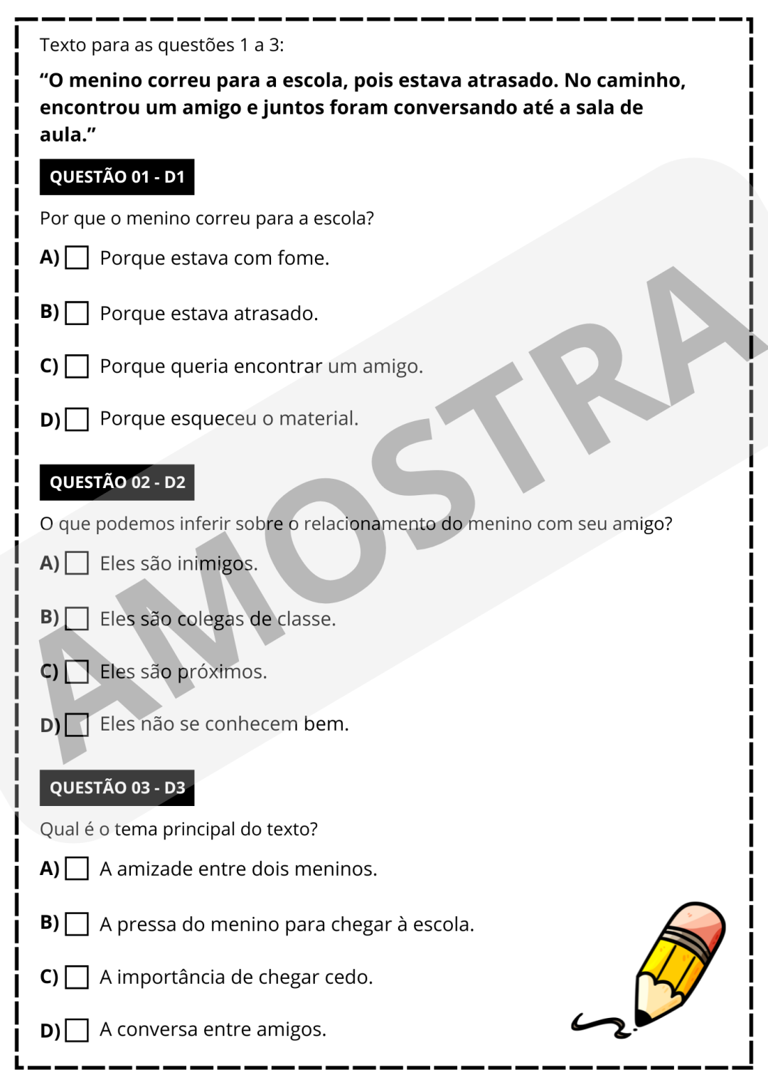 SIMULADO SAEB 5° ANO - PORTUGUÊS E MATEMÁTICA 👩🏻‍🏫 - Image 4