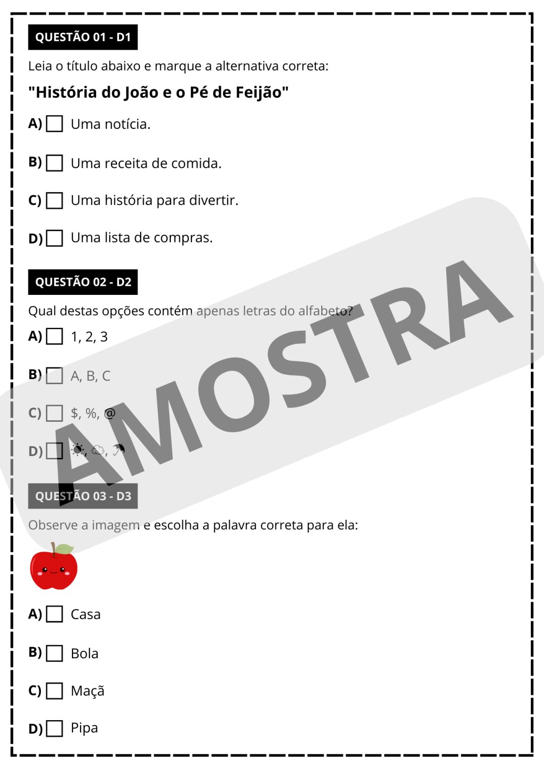 SIMULADO SAEB 1° ANO - PORTUGUÊS E MATEMÁTICA 👩🏻‍🏫 - Image 5