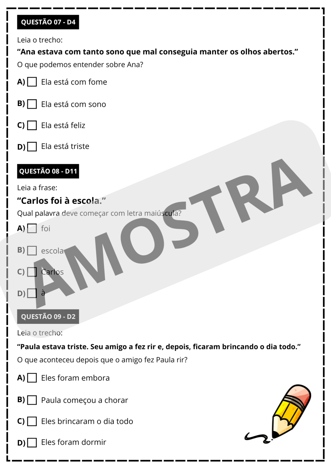 SIMULADO SAEB 2° ANO - PORTUGUÊS E MATEMÁTICA 👩🏻‍🏫 - Image 3