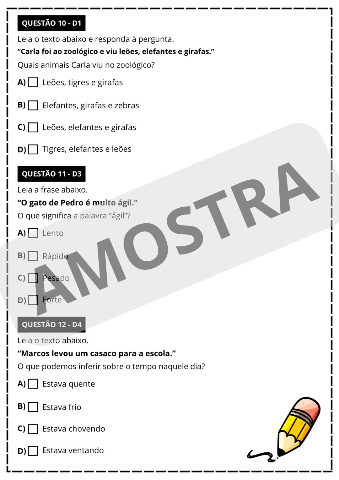 SIMULADO SAEB 3° ANO - PORTUGUÊS E MATEMÁTICA 👩🏻‍🏫 - Image 2