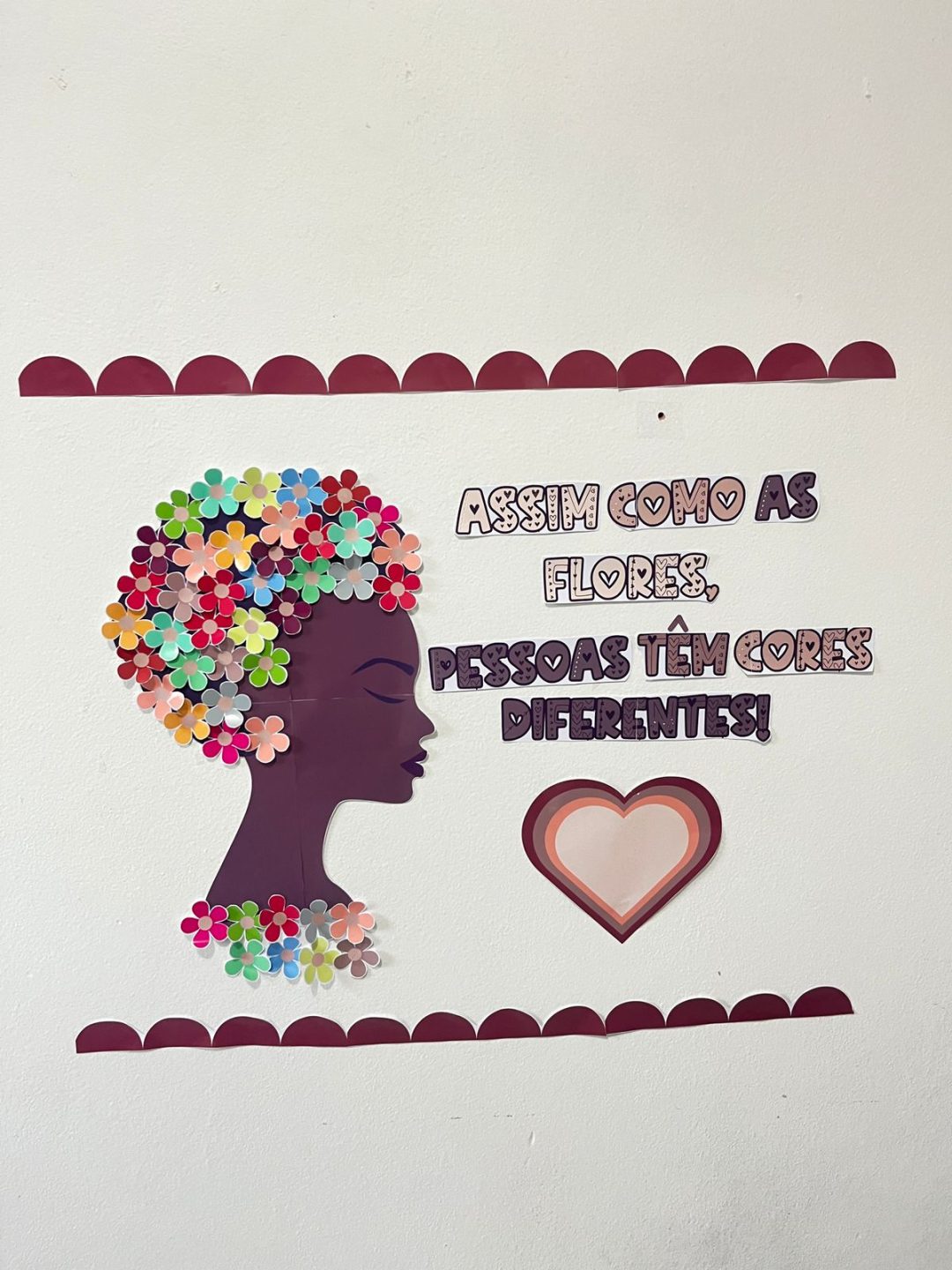 PAINEL / DECORAÇÃO - CONSCIÊNCIA NEGRA: AS PESSOAS TÊM CORES DIFERENTES! 🧑🏻‍🦰👱🏼‍♀️👦🏽👩🏽‍🦱🧒🏿🌸🪻🌻