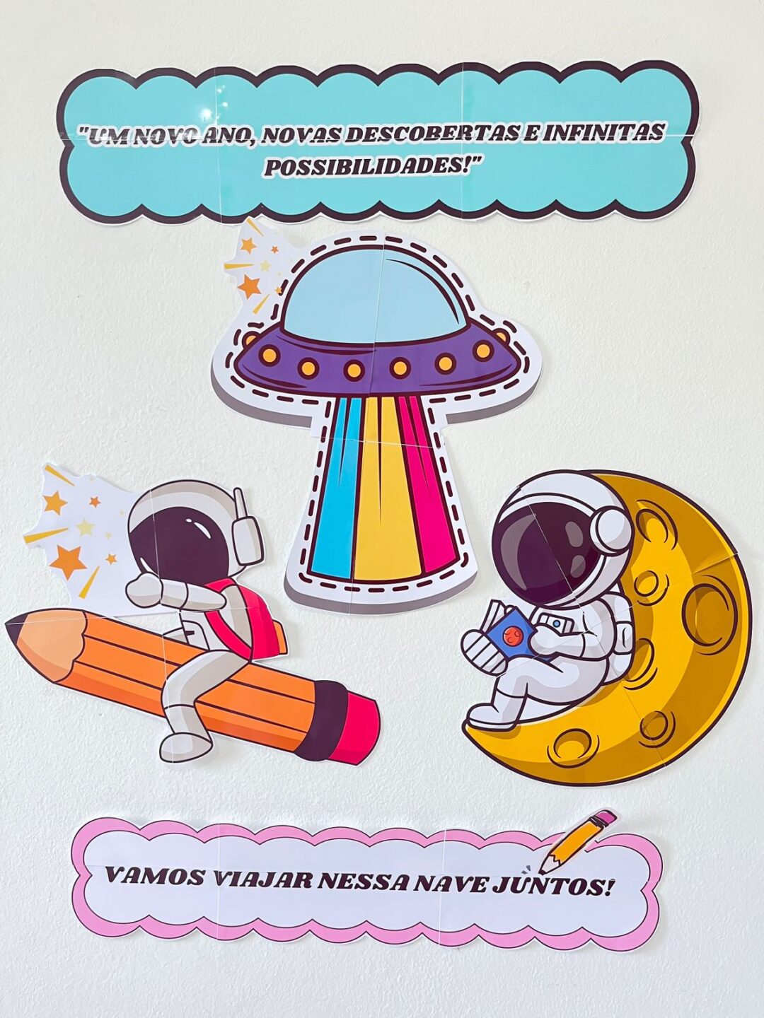 PAINEL DE VOLTA ÀS AULAS: ASTRONAUTA  👨‍🚀🚀🎆