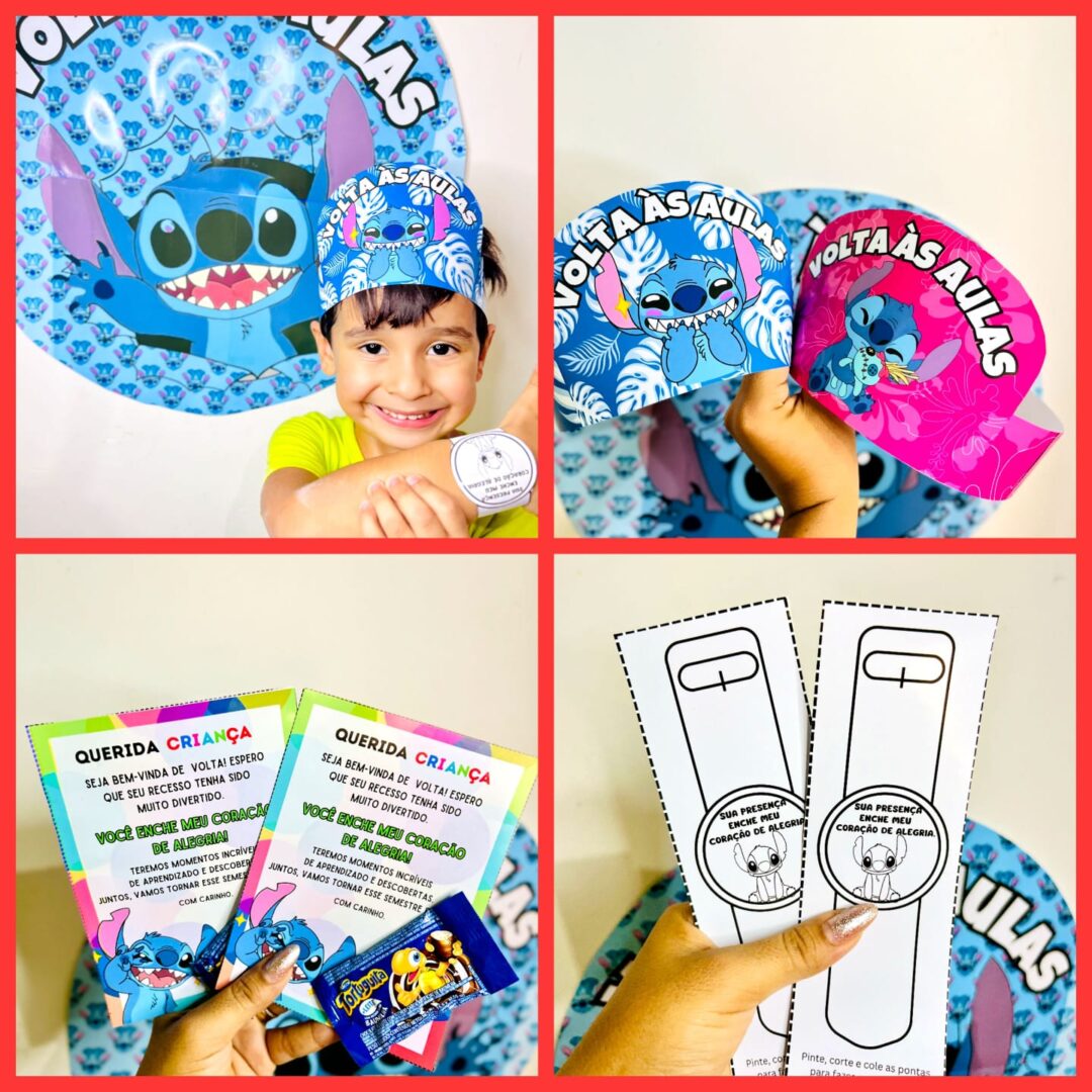 KIT VOLTA ÀS AULAS LILO E STITCH