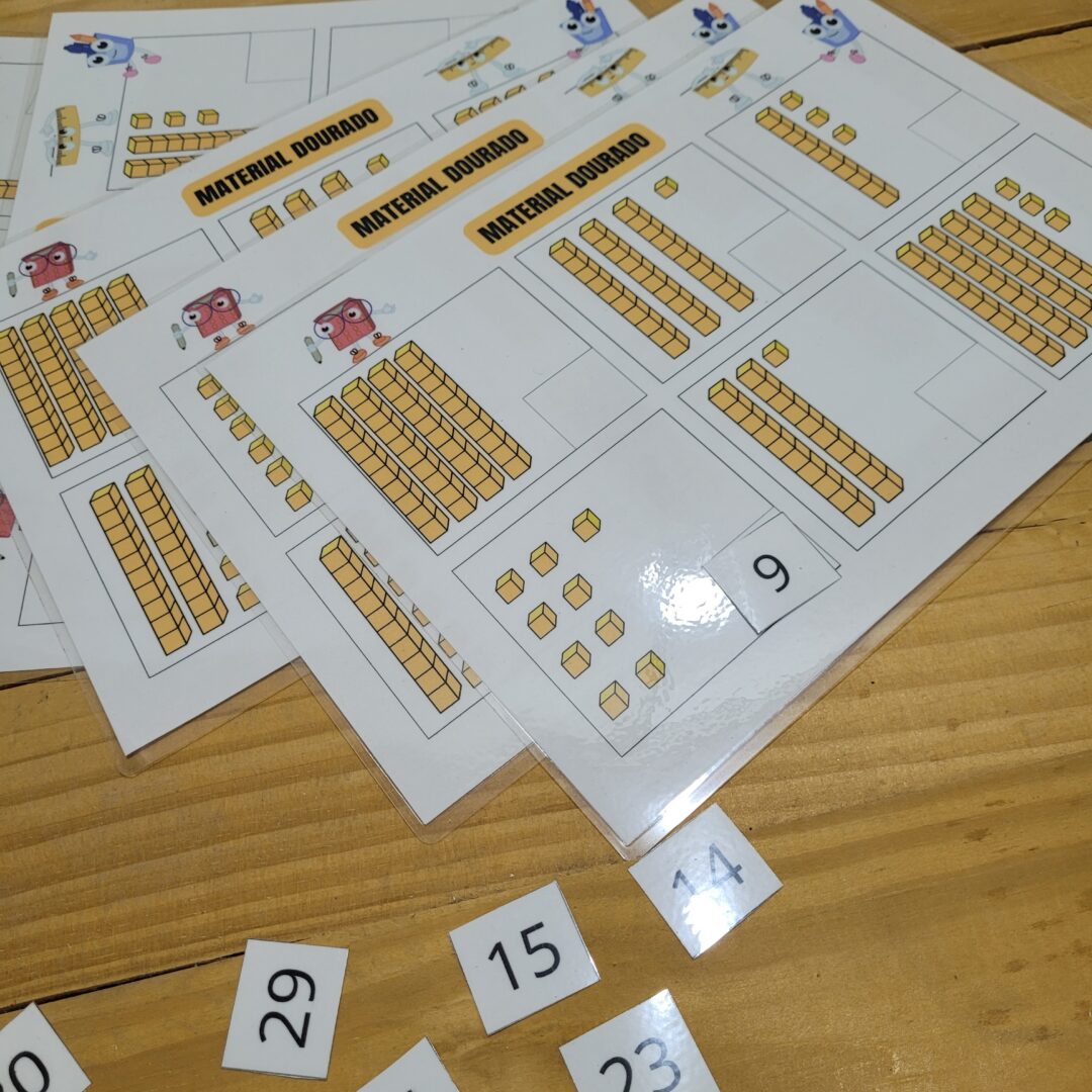 SISTEMA DE NUMERAÇÃO DECIMAL: PRANCHA MATERIAL DOURADO