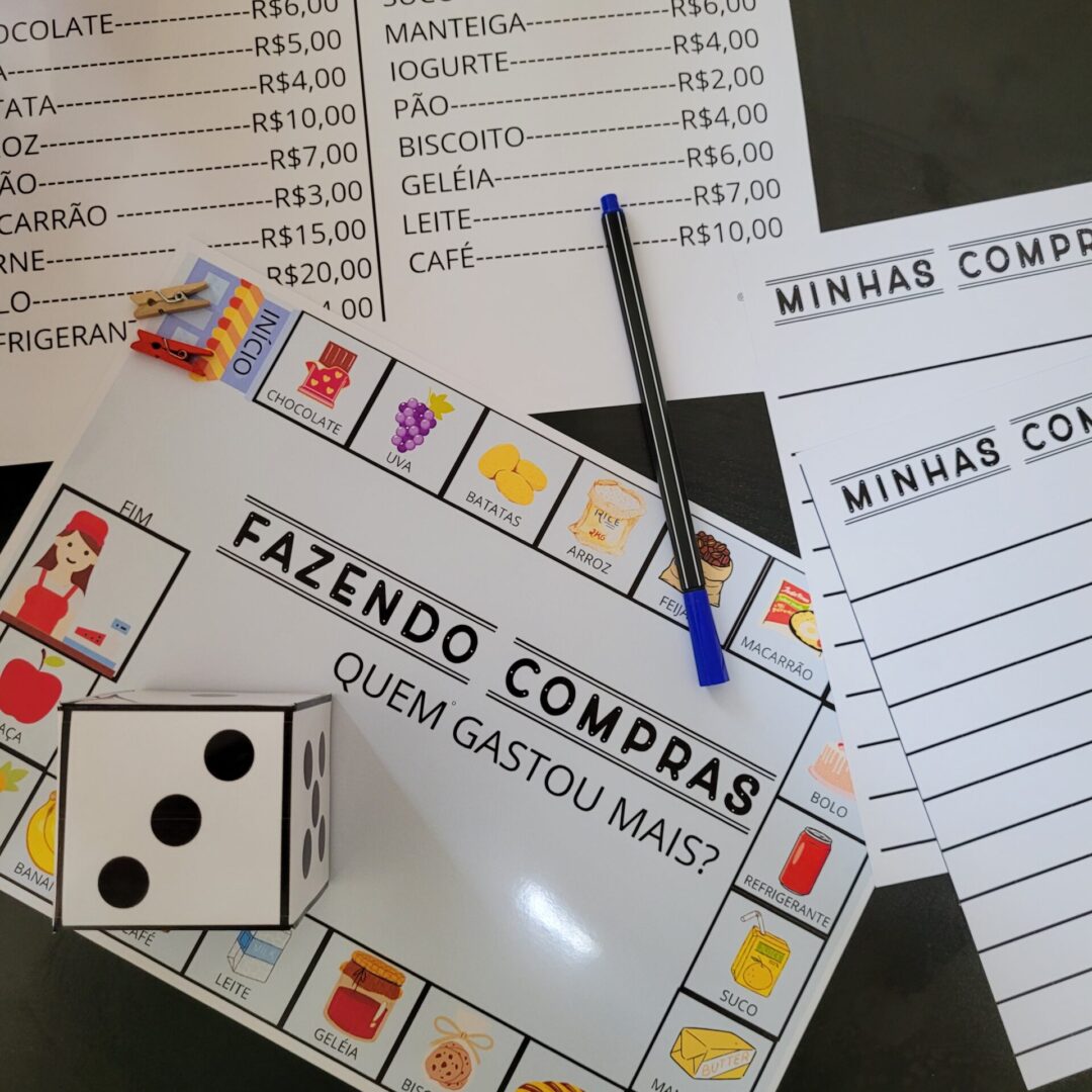 JOGO DE TABULEIRO / SISTEMA MONETÁRIO: FAZENDO COMPRAS