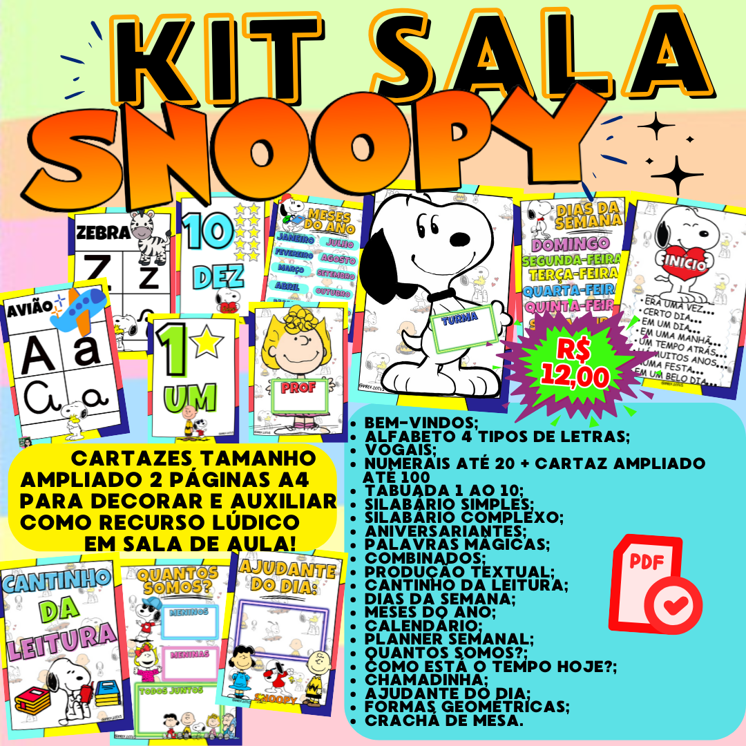 KIT SALA: SNOOPY