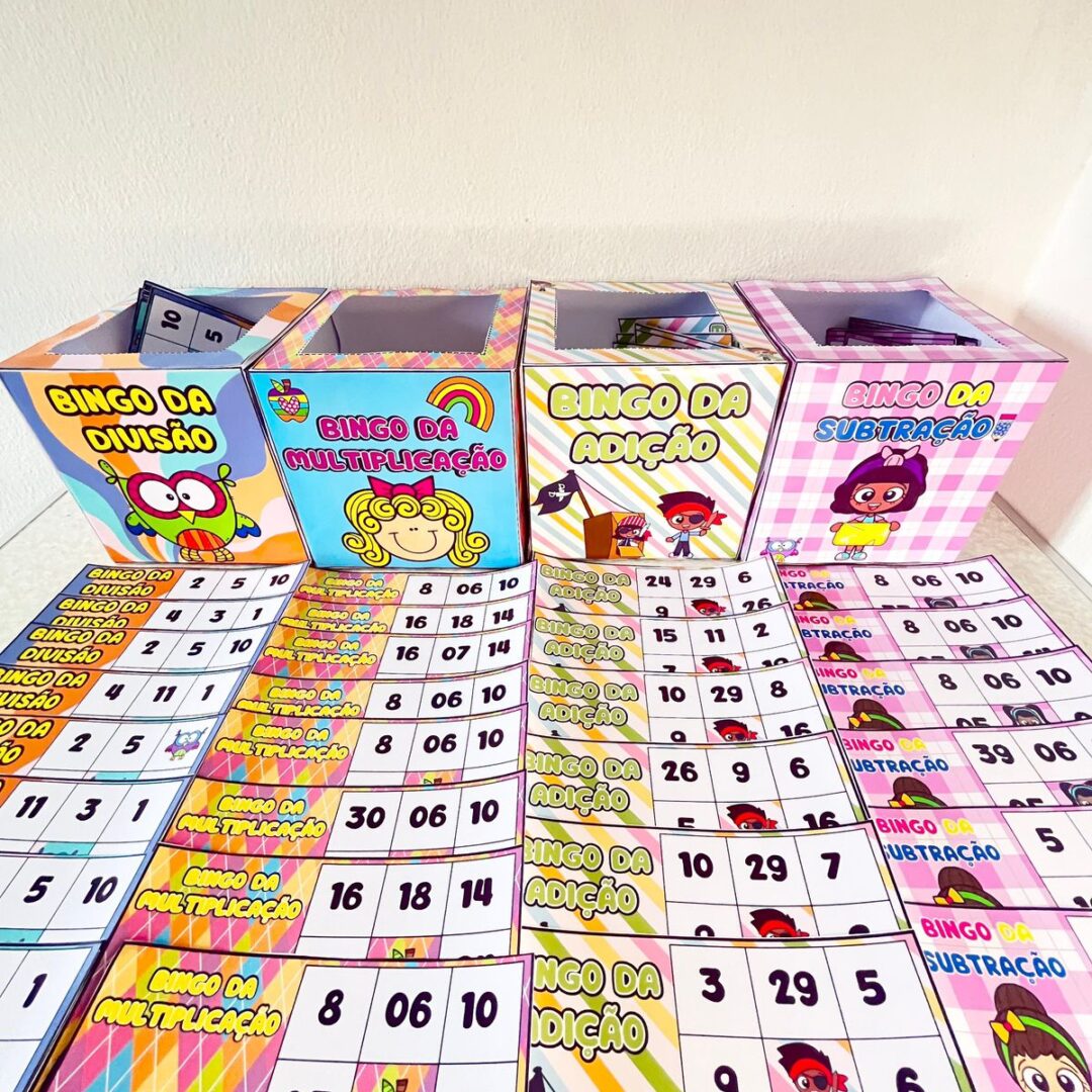 COMBO DE BINGOS MATEMÁTICOS