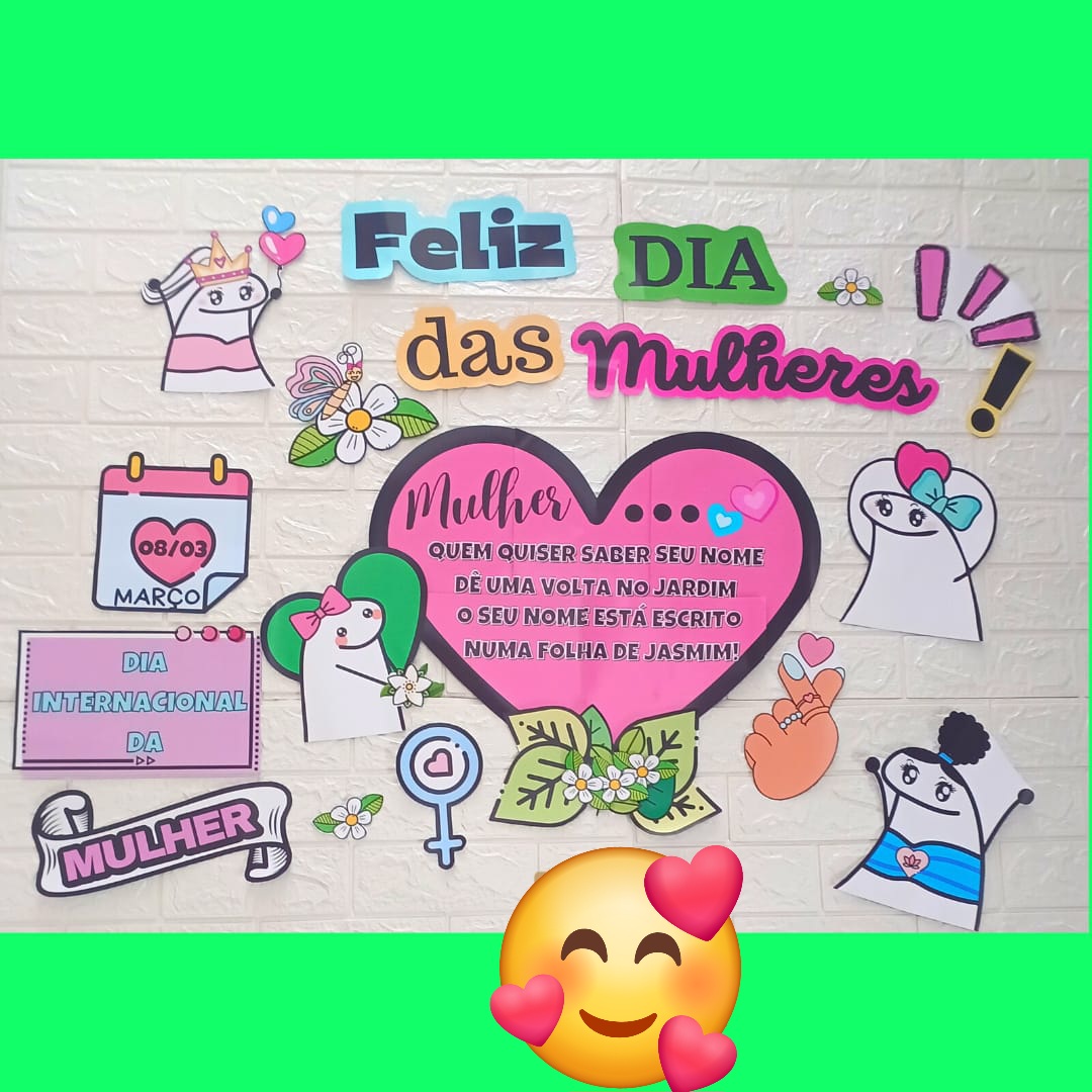 KIT DIA DA MULHER / DIA DAS MULHERES: FLORK