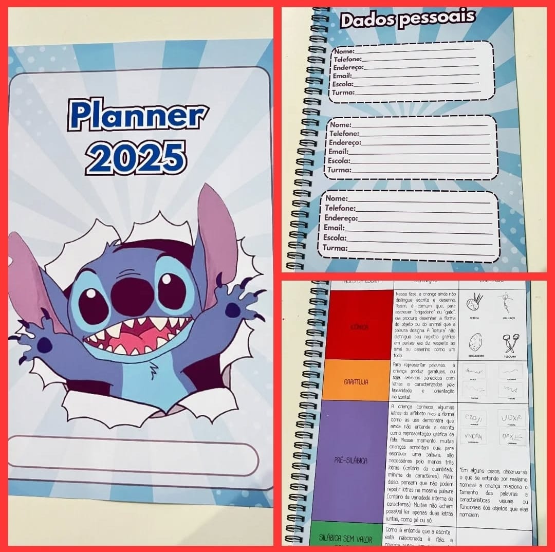 PLANNER / CADERNO DO PROFESSOR (A) - TEMA: LILO E STITCH