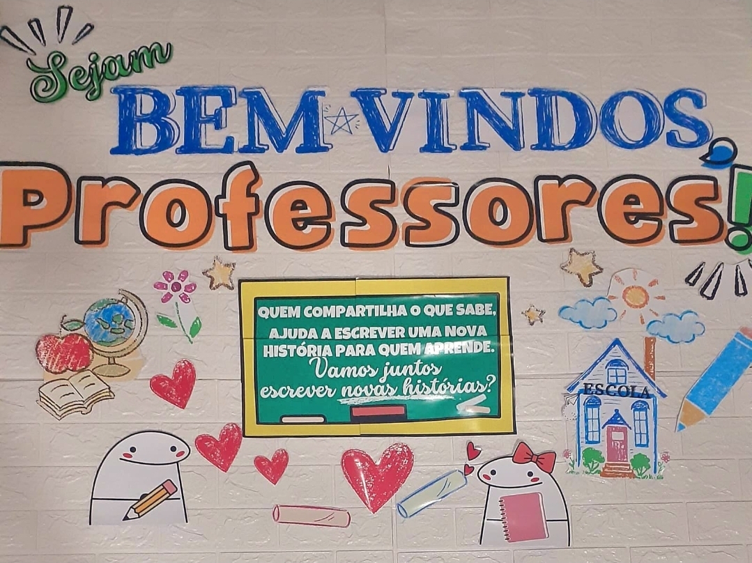 PAINEL / DECORAÇÃO / LEMBRANCINHA  VOLTA ÀS AULAS  PARA PROFESSORES