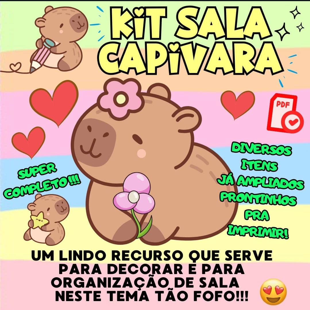 KIT SALA: CAPIVARA