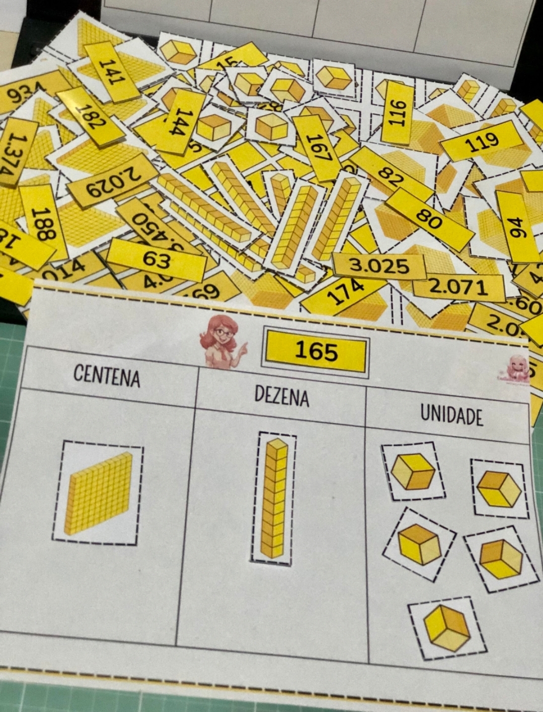 SISTEMA DE NUMERAÇÃO DECIMAL: MATERIAL DOURADO