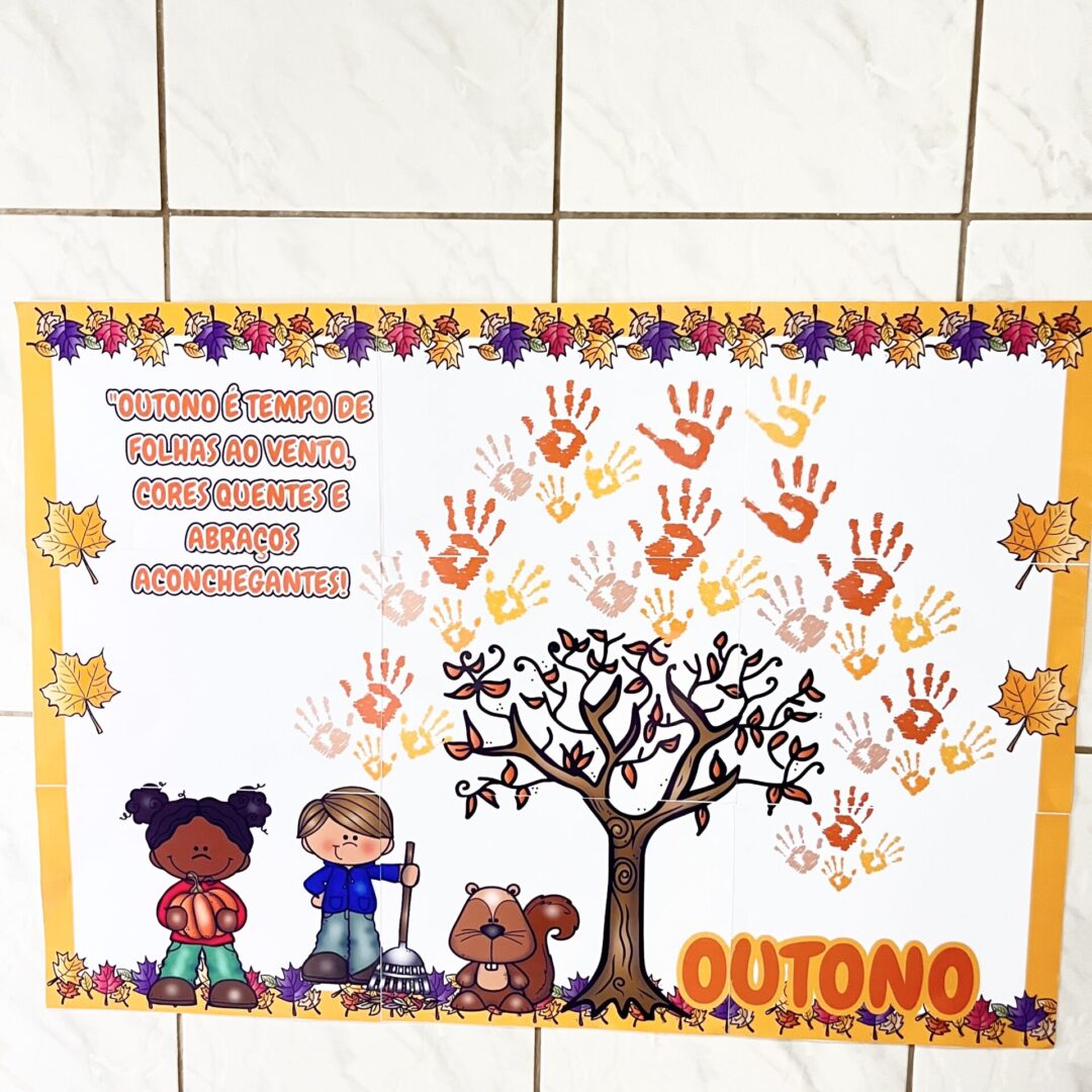 PAINEL COLABORATIVO  / DECORAÇÃO: OUTONO