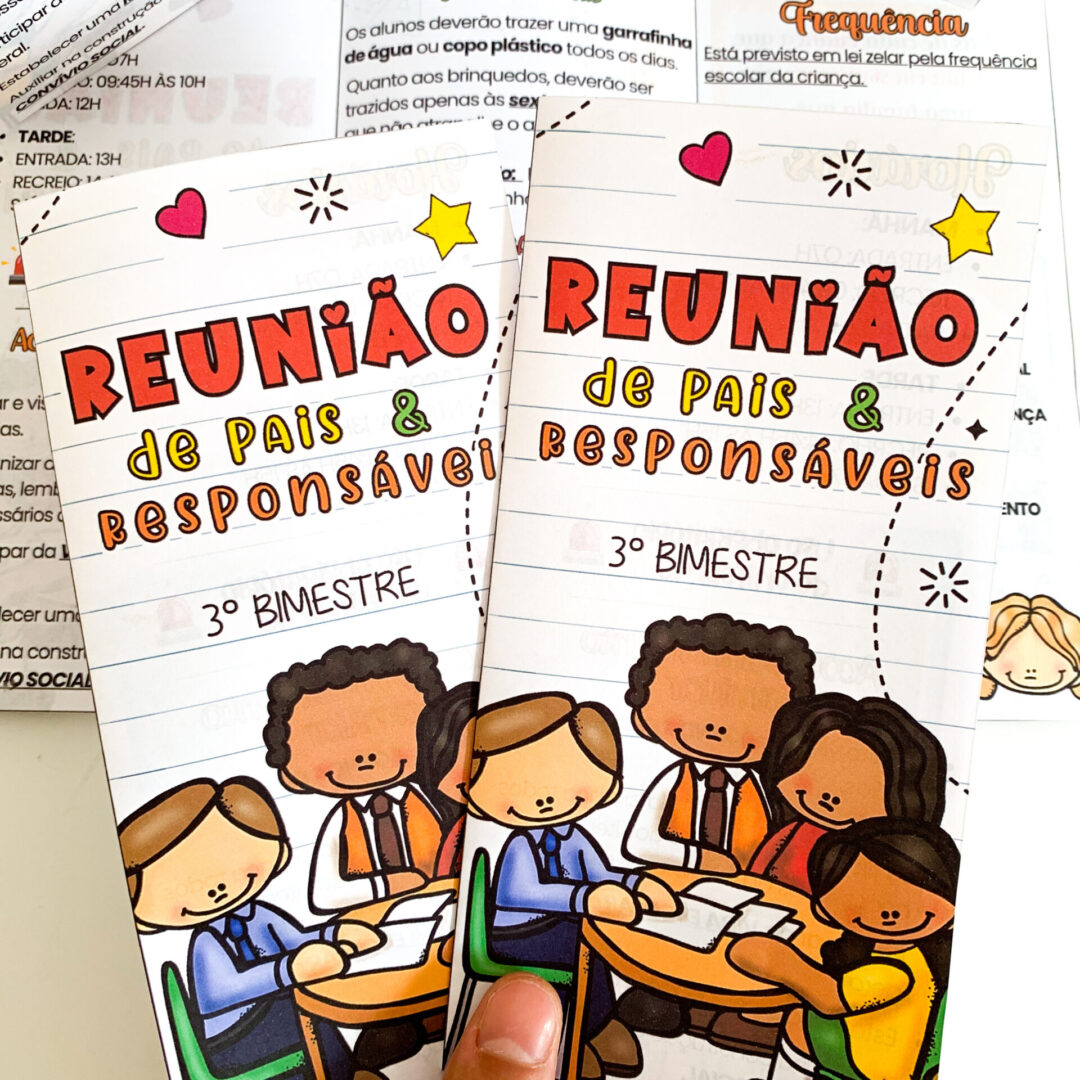 REUNIÃO DE PAIS: FOLDER EDITÁVEL