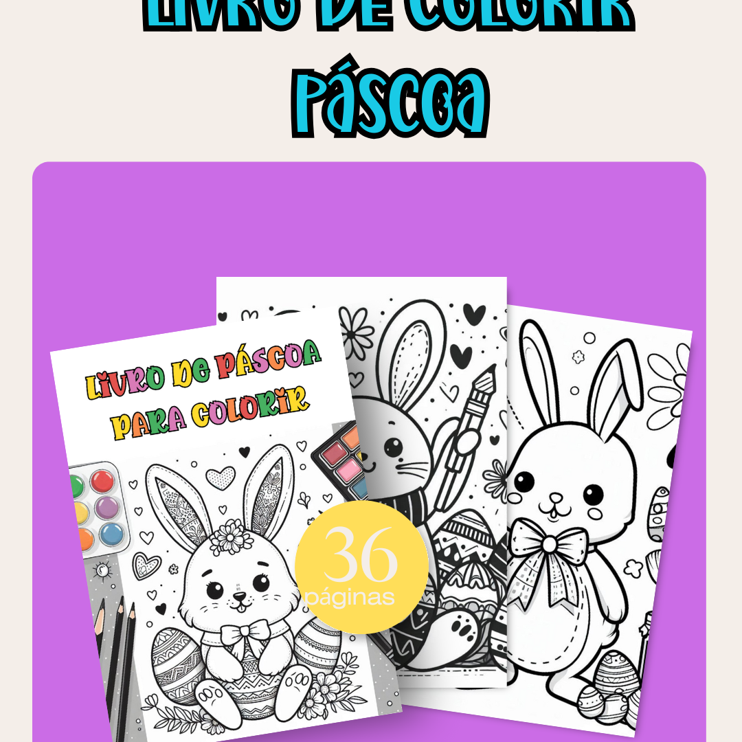 LIVRO PARA COLORIR: PÁSCOA