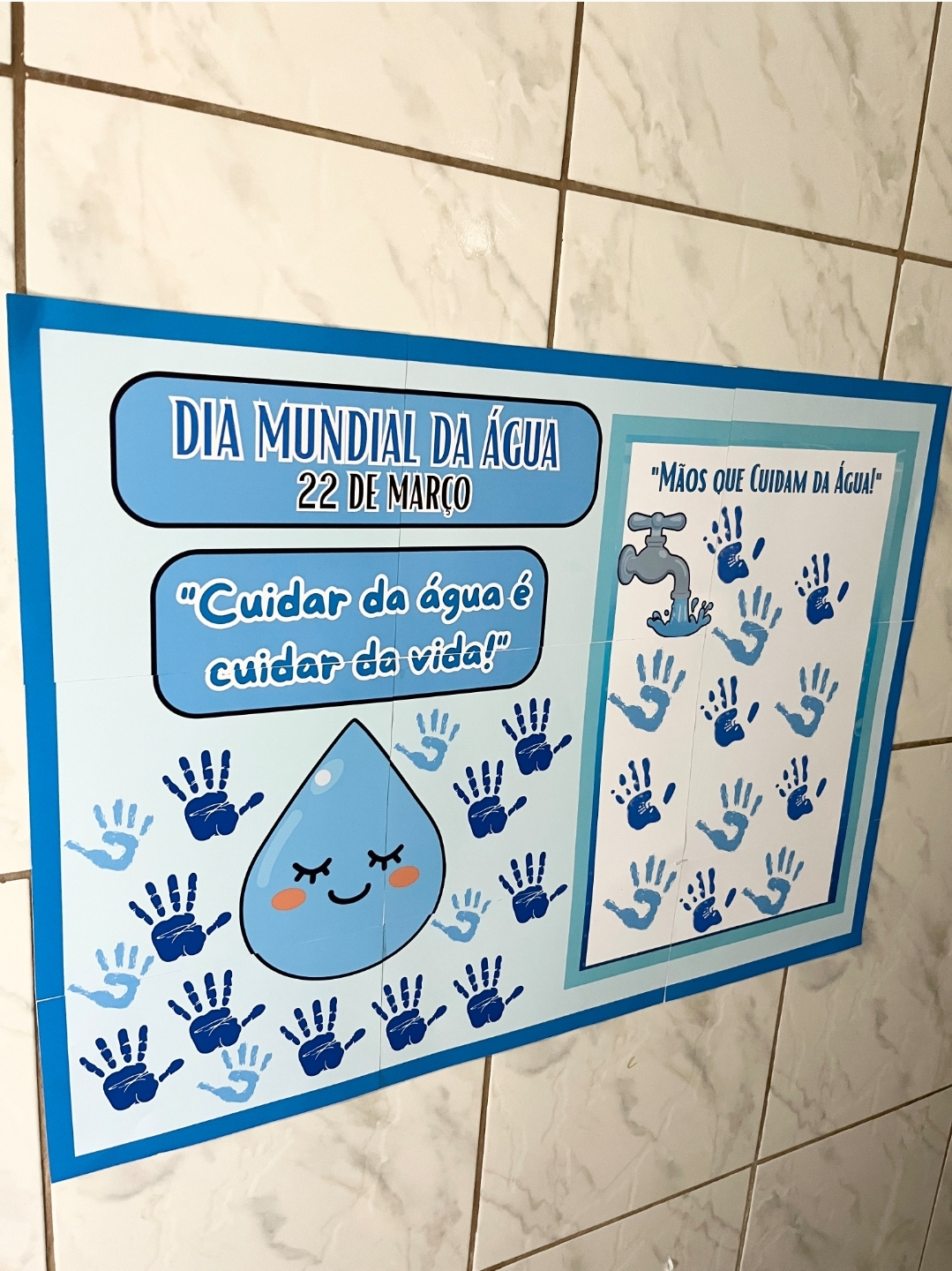 PAINEL COLABORATIVO / DECORAÇÃO: DIA DA ÁGUA