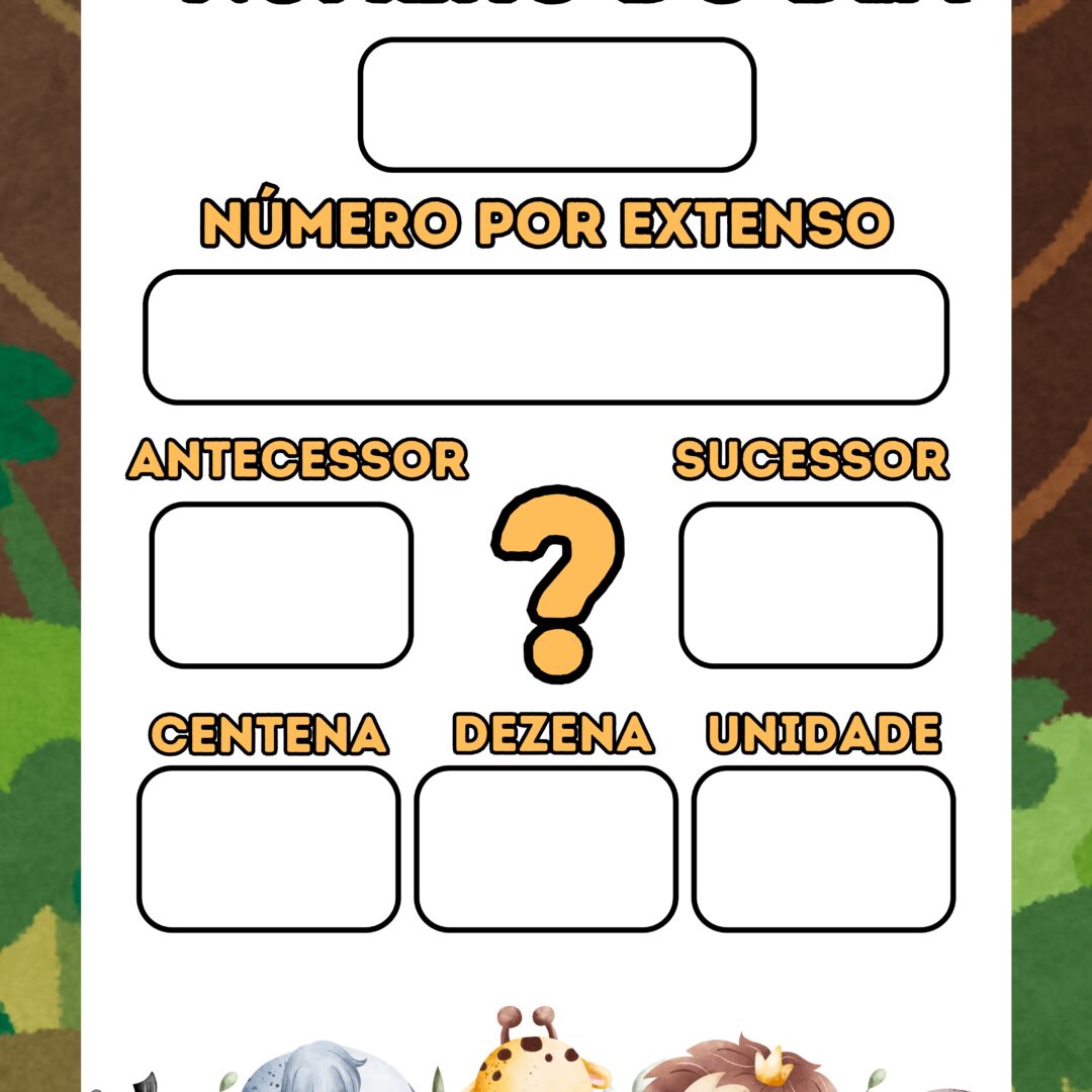 CARTAZ NÚMERO DO DIA: SAFARI