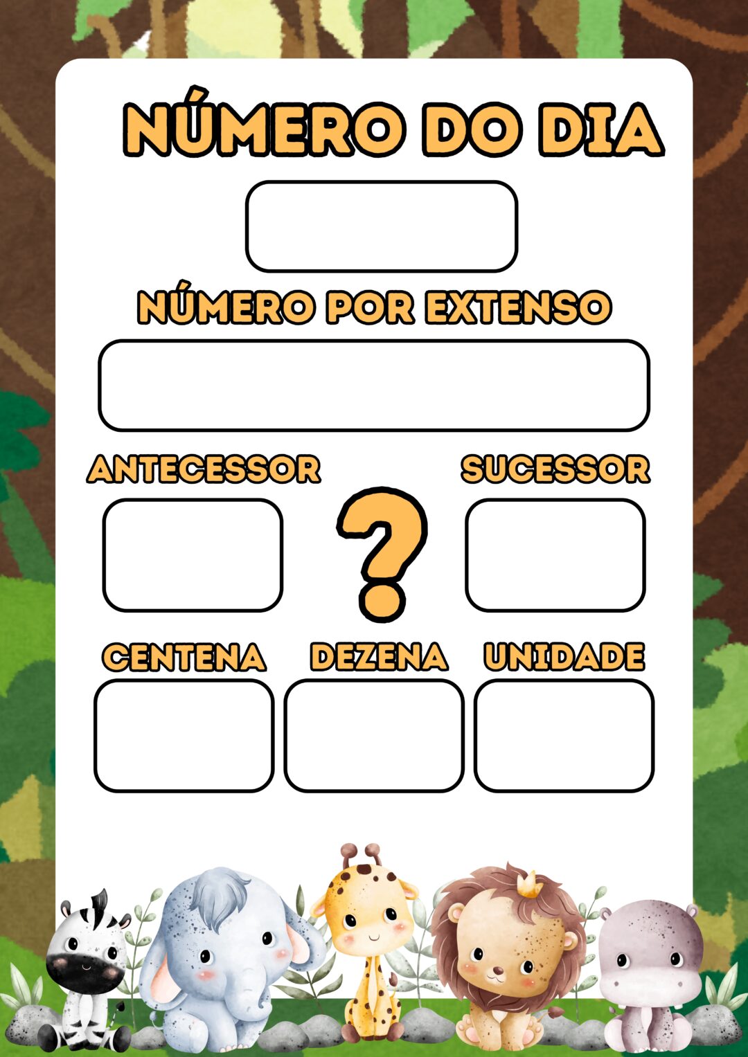 CARTAZ NÚMERO DO DIA: SAFARI