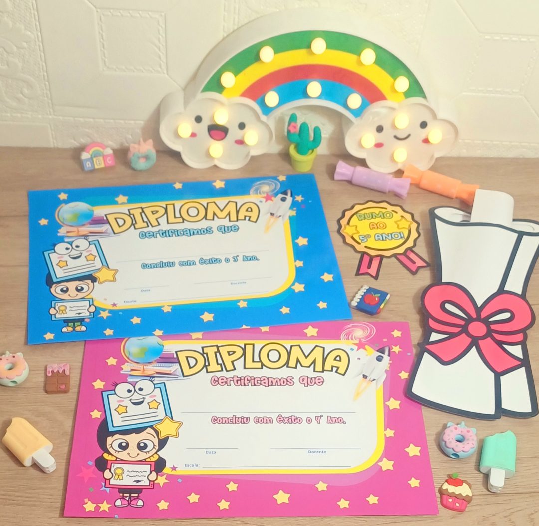 KIT CERTIFICADOS CONCLUSÃO ESCOLAR