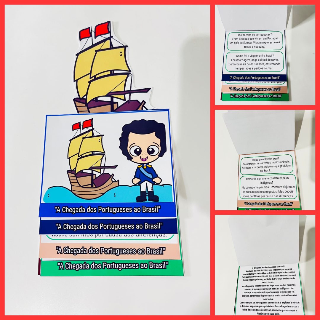 FLIPBOOK: O DESCOBRIMENTO DO VRASIL - A CHEGADA DOS PORTUGUESES AO BRASIL