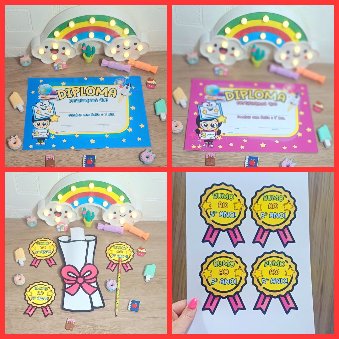 KIT CERTIFICADOS CONCLUSÃO ESCOLAR - Imagem 2