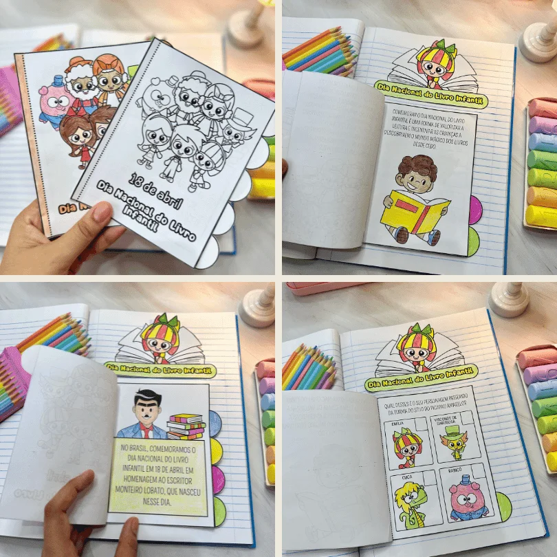 DIA DO LIVRO: LIVRINHO INTERATIVO - DÍTIO DO PICA PAU AMARELO