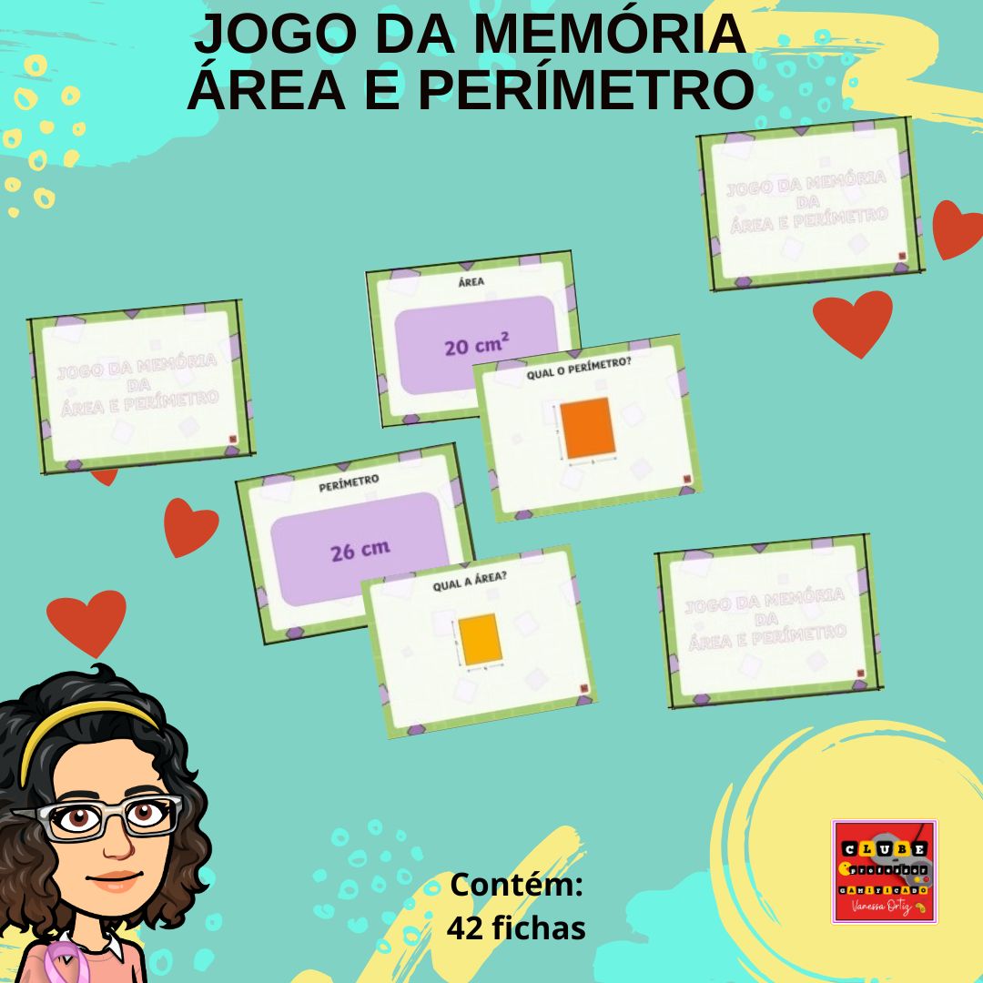 JOGO DA MEMÓRIA: ÁREA E PERÍMETRO