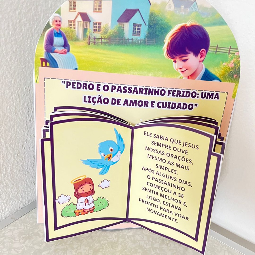 HISTÓRIA NA LUVA: PEDRO E O PASSARINHO FERIDO