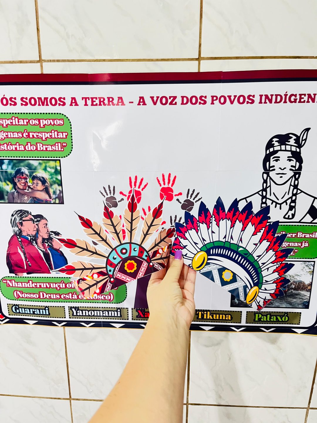 PAINEL / DECORAÇÃO: POVOS INDÍGENAS - POVOS ORIGINÁRIOS - Imagem 2