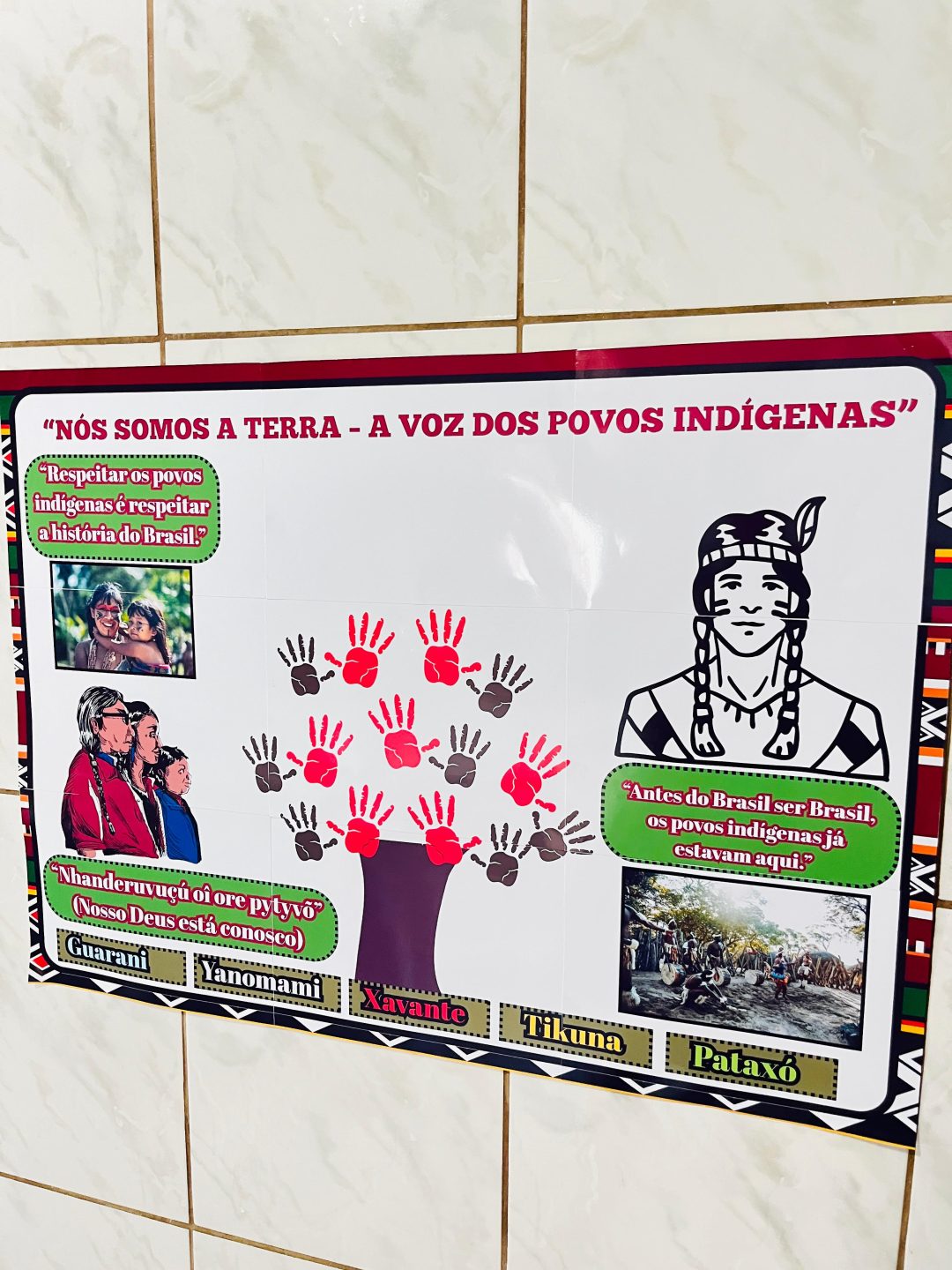 PAINEL / DECORAÇÃO: POVOS INDÍGENAS - POVOS ORIGINÁRIOS