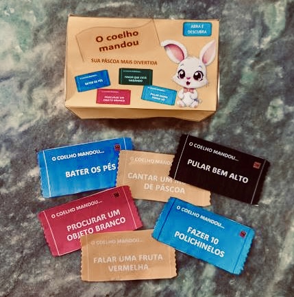 CAIXA PEDAGÓGICA / CAIXA DE BOMBONS: O COELHO MANDOU