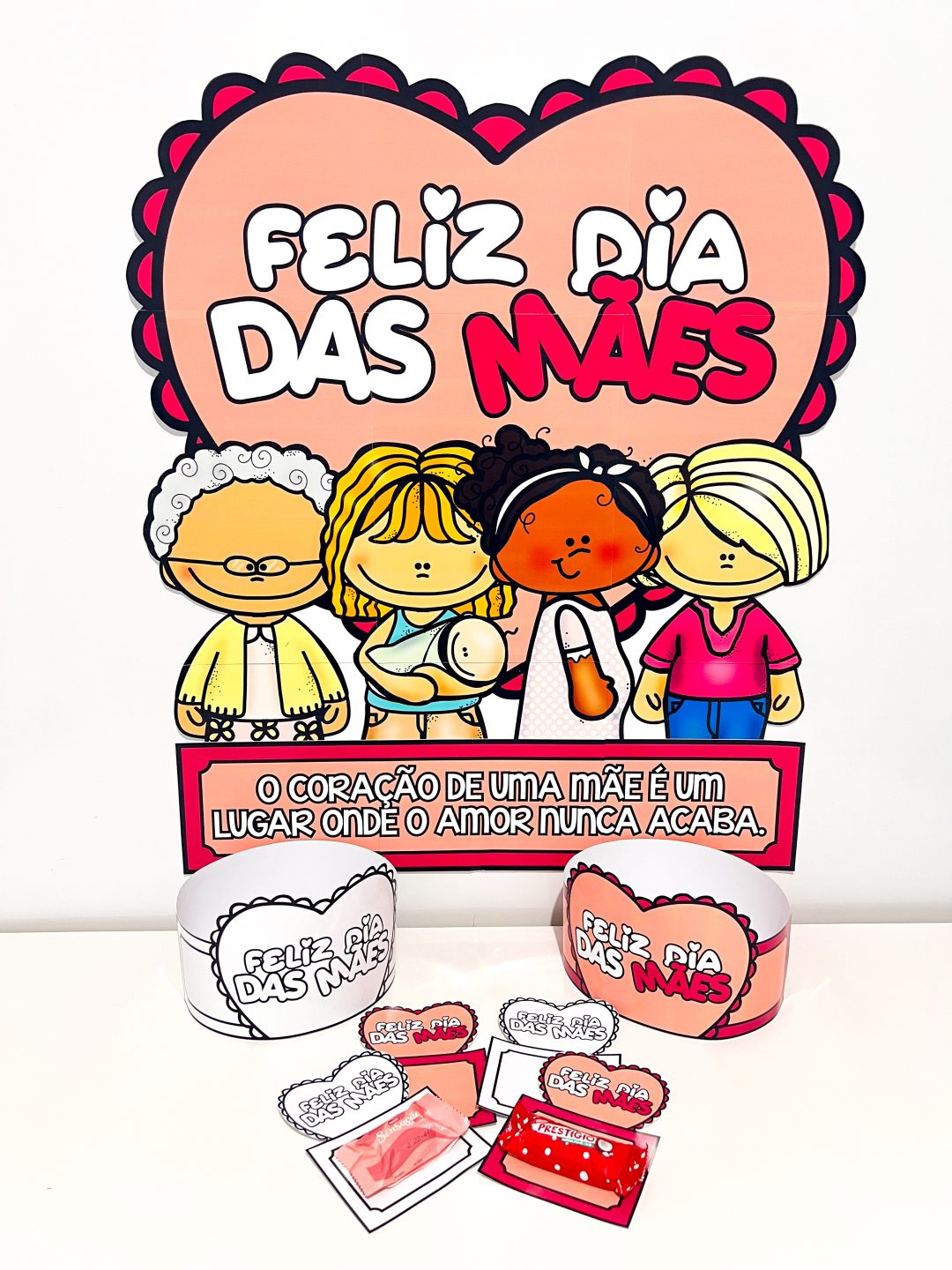 PAINEL / DECORAÇÃO  + LEMBRANCINHA: DIA DAS MÃES