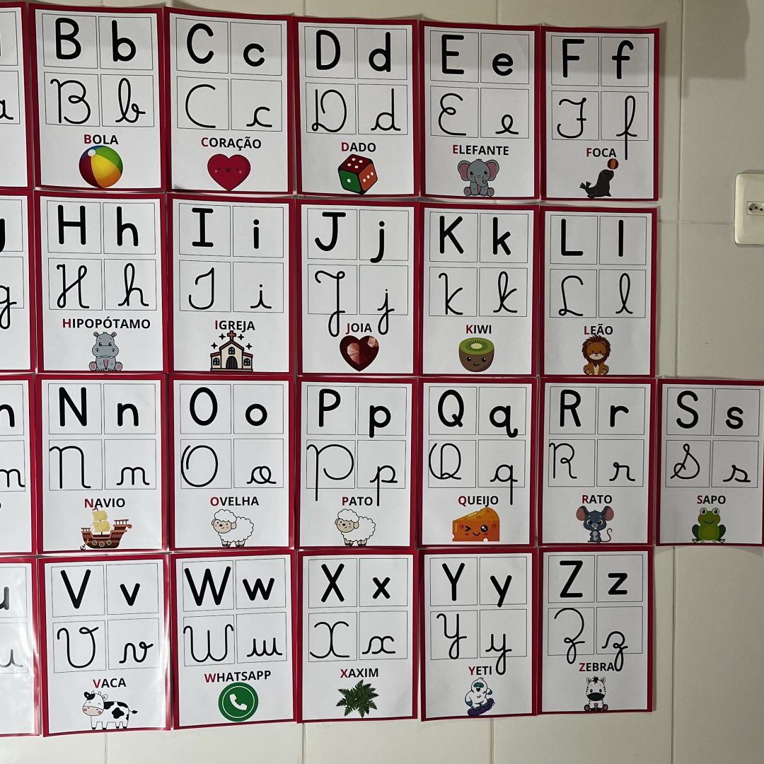 ALFABETO DE PAREDE: 4 TIPOS DE LETRAS
