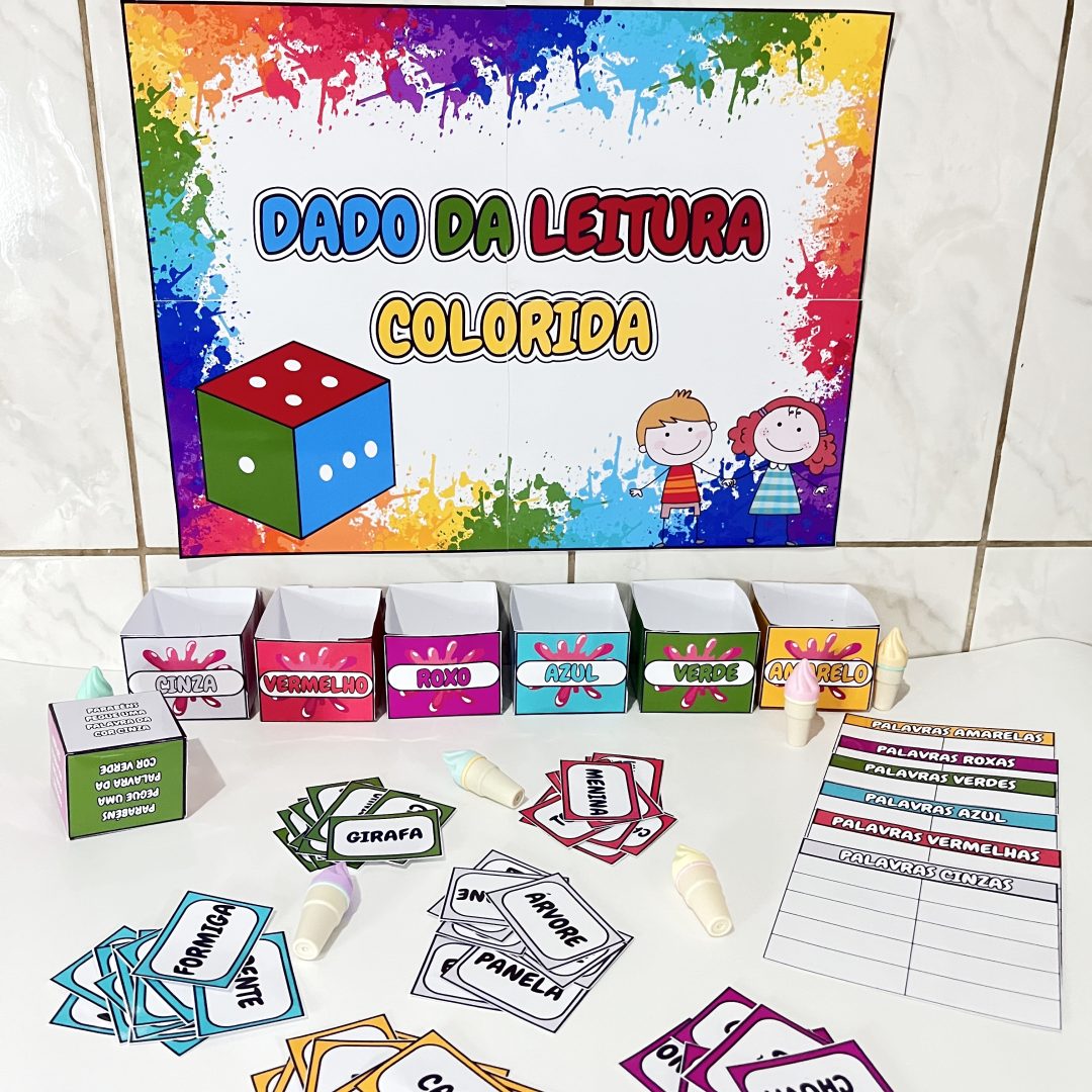 DADO DA LEITURA COLORIDA: APRENDER A LER NUNCA FOI TÃO DIVERTIDO