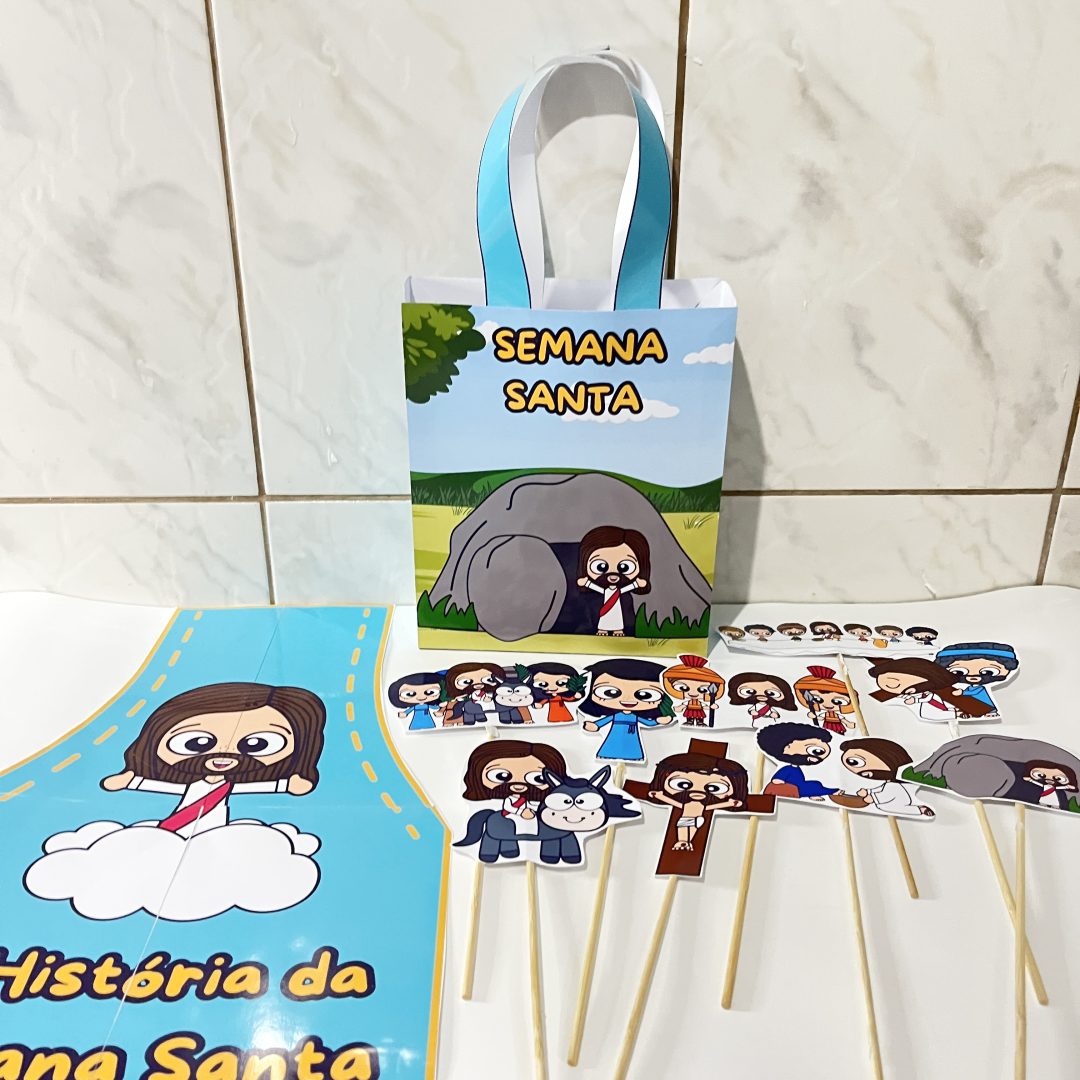SACOLA TEATRAL + AVENTAL: A HISTÓRIA DA SEMANA SANTA