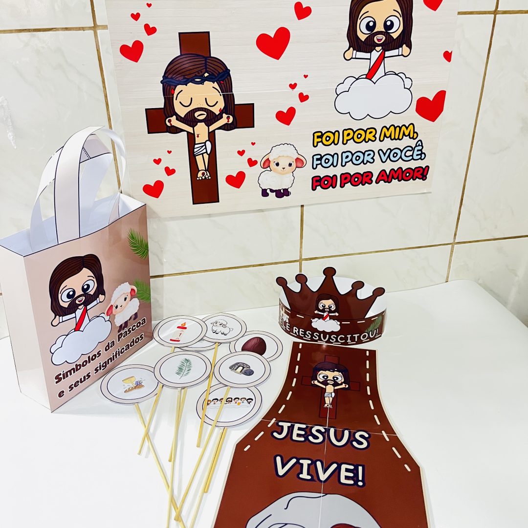 KIT PÁSCOA CRISTÃ: JESUS VIVE!