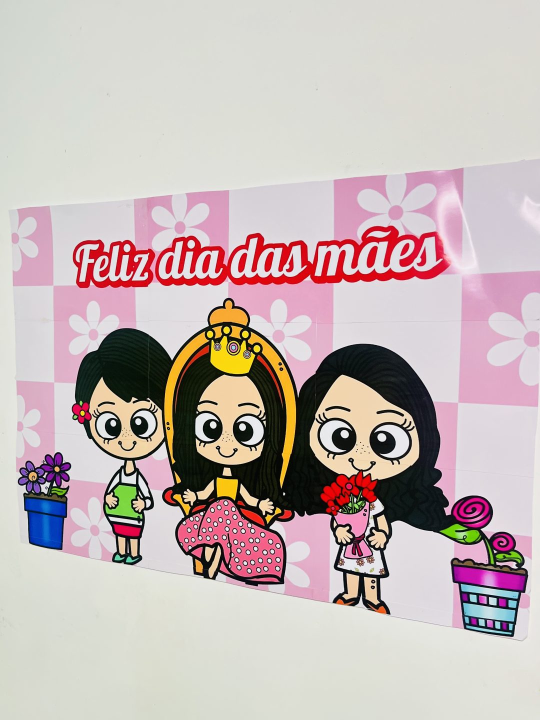 KIT DIA DAS MÃES: PAINEL + LEMBRANCINHA  + MOLDURA / BAMBOLÊ  PARA FOTO - Imagem 5