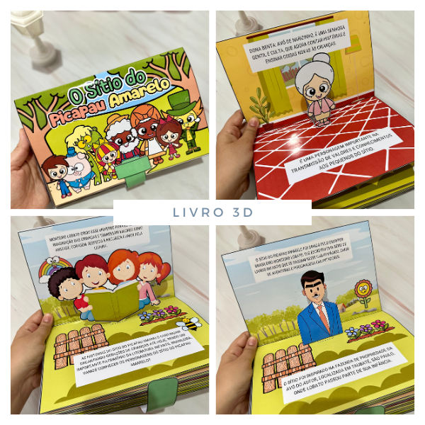 LIVRO EM 3D: DIA DO LIVRO - SÍTIO DO PICA PAU AMARELO