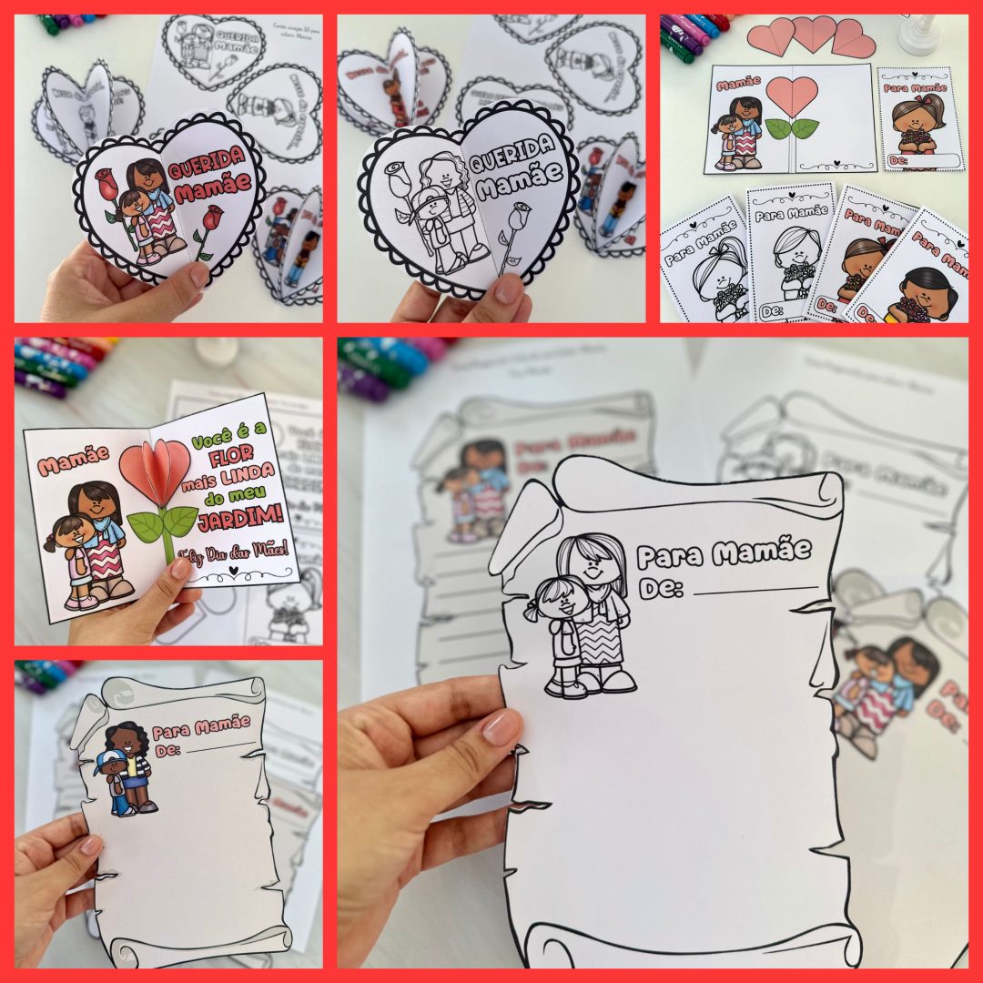 📜💞KIT CARTÕES DIA DAS MÃES 💞📜