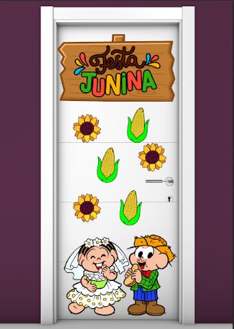 PAINEL / DECORAÇÃO DE PORTA: FESTA JUNINA