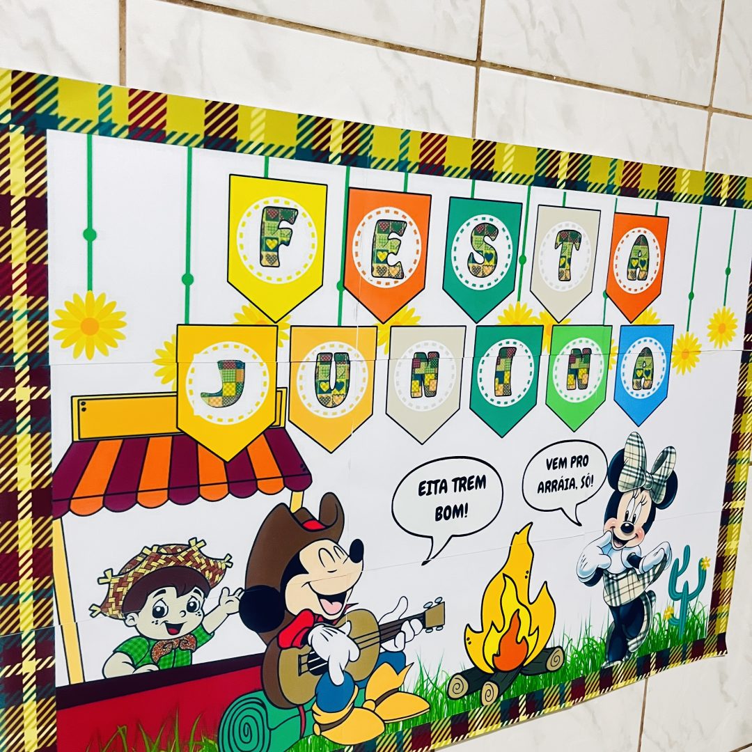 PAINEL / DECORAÇÃO JUNINO MICKEY E MINNIE – Encanto e diversão na sua festa!